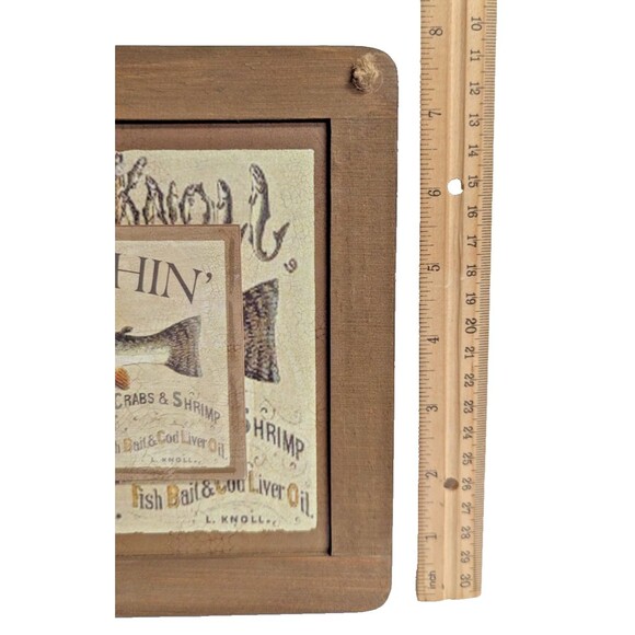 Prichard & Knoll Gone Fishin' Sign Chalkboard Plaque 10 x 8-in Fishing Sign NEW - Picture 8 of 8
